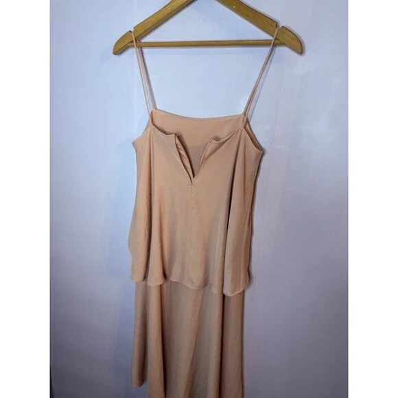 Banana Republic Spaghetti Strap‎ Loose Fit Slip Dress 2 Light Pink Homecoming - Picture 6 of 10